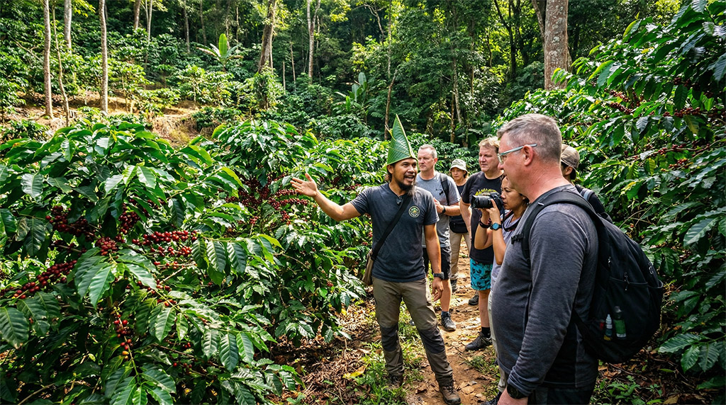เยี่ยมชมไร่กาแฟพร้อมกิจกรรมเดินป่า